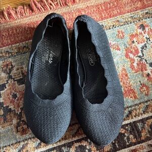 Sketchers Memory Foam Washable Black Flats